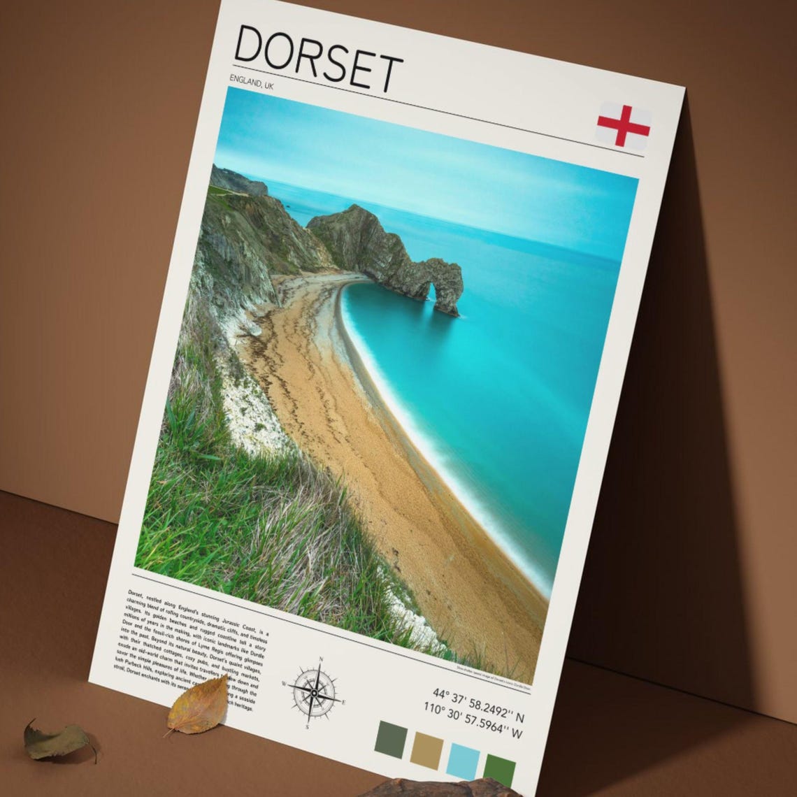 Dorset Durdle Door Jurassic Coast England Limestone Arch Beach Poster - Image 4