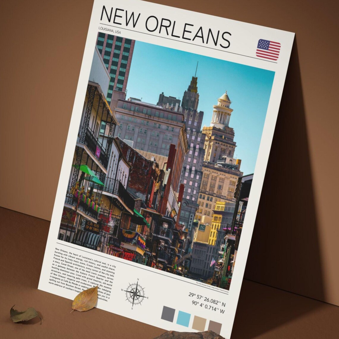 New Orleans Louisiana Bourbon Street Balcony French Quarter Poster - Image 5