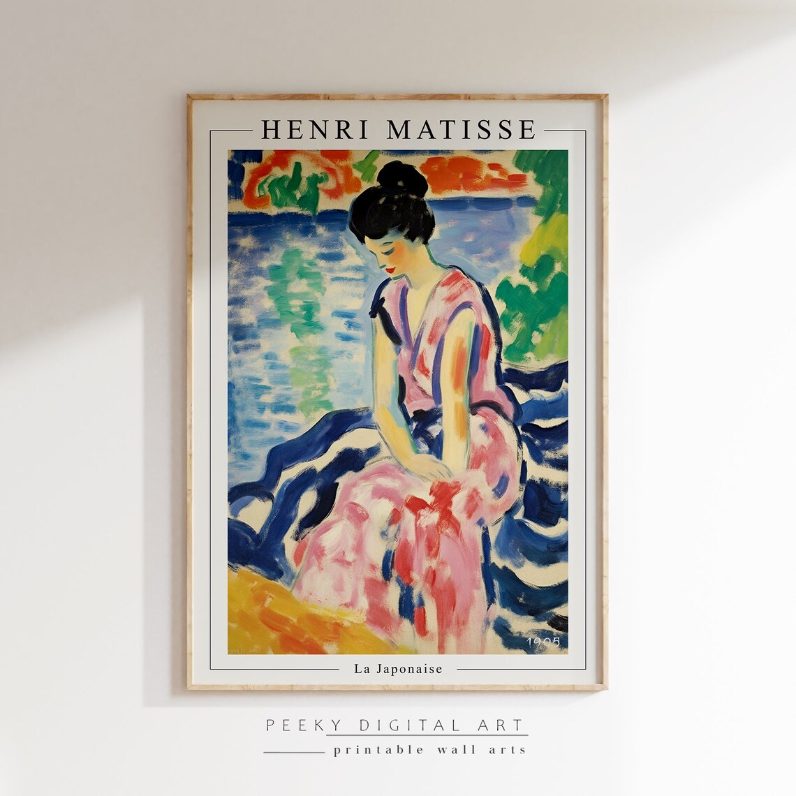 Henri Matisse La Japonaise 1906 Woman Fauvist Portrait Poster - Image 2