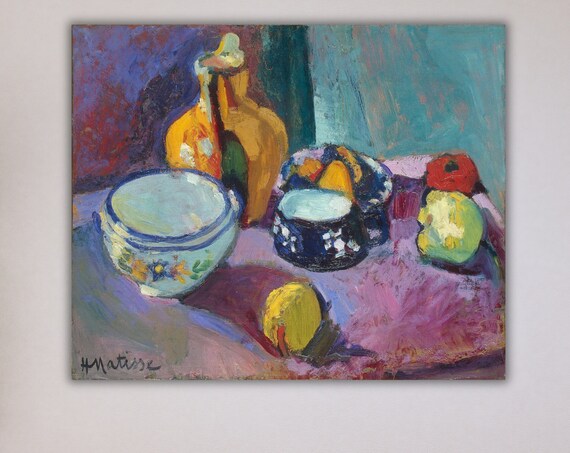 Henri Matisse Trendy Modern Wall Art Decors Henri Matisse Dishes And Fruit 1901 Wall Art Print Expressionism Art Print