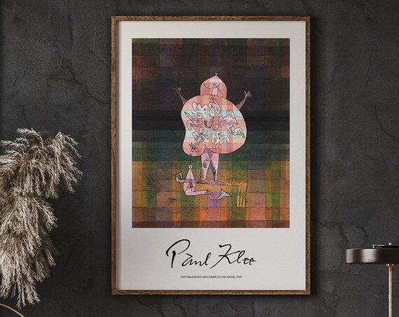 Paul Klee Ventriloquist And Crier In The Moor 1923 Famous Poster