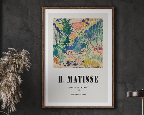 Henri Matisse Premium Poster Handscape At Collioure 1905 Expressionism Home Decor Instant