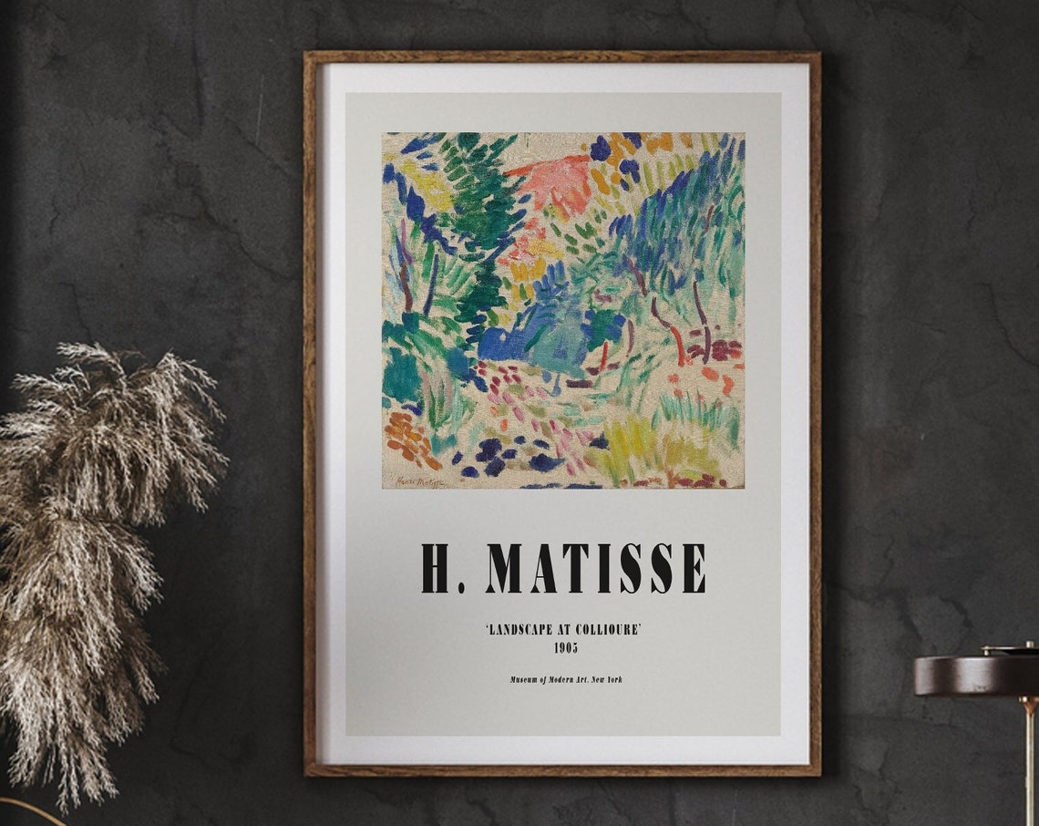Henri Matisse Premium Poster Handscape At Collioure 1905 Expressionism Home Decor Instant