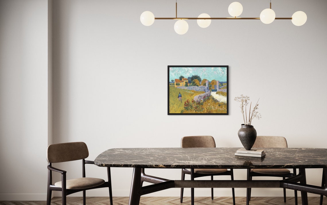 Van Gogh Farmhouse In Provence Haystacks Vintage Masterpiece Poster - Image 3