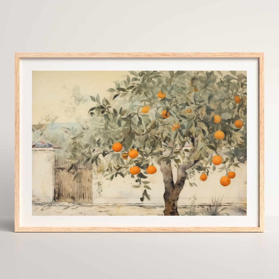 Antique Orange Tree, Vintage French Country Poster - Image 2
