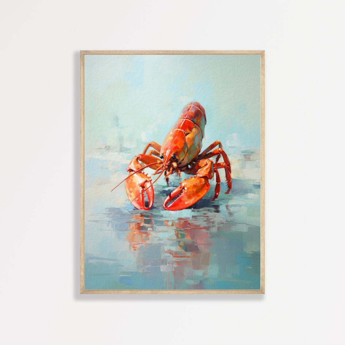 Lobster Wall Art Minimal Coastal Home Decor Retro Beach Wall Art Decor Kitchen Dining Room Print P 662