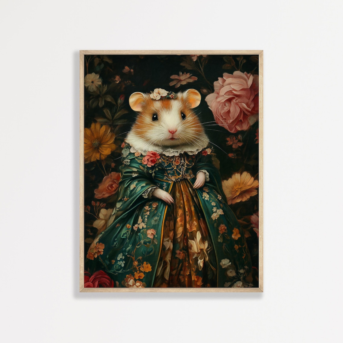 Royal Hamster Vintage Victorian Portrait Art Print
