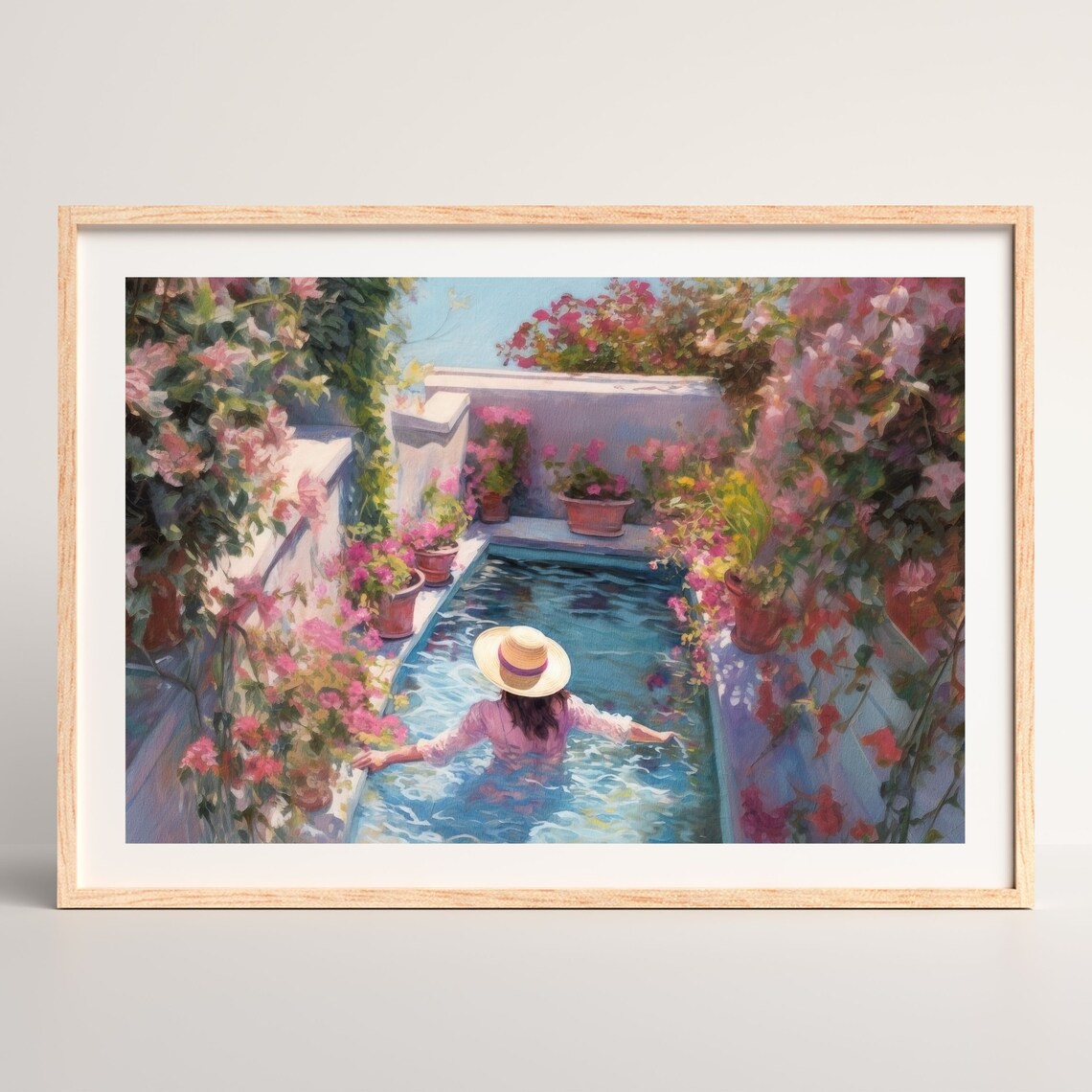 Retro Girly Summer Painting, Vintage Aesthetic Art Print - Image 2