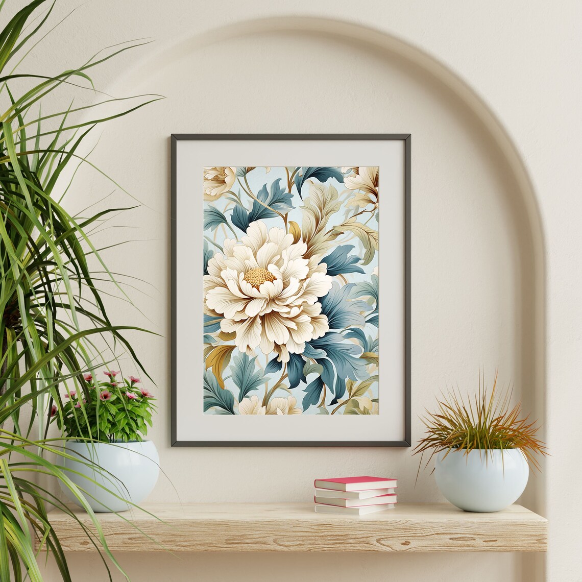 Retro Flower Art Print, Mid-Century Modern Decor - Image 2