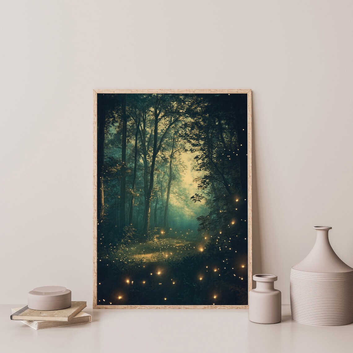Enchanted Forest Vintage Moody Nature Art Print - Image 3