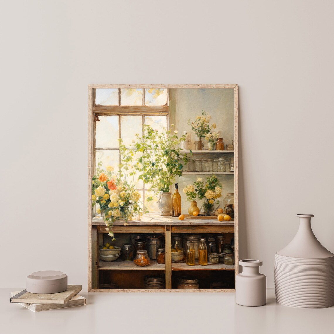 Kitchen Still Life, Vintage Farmhouse Art Print - Image 3