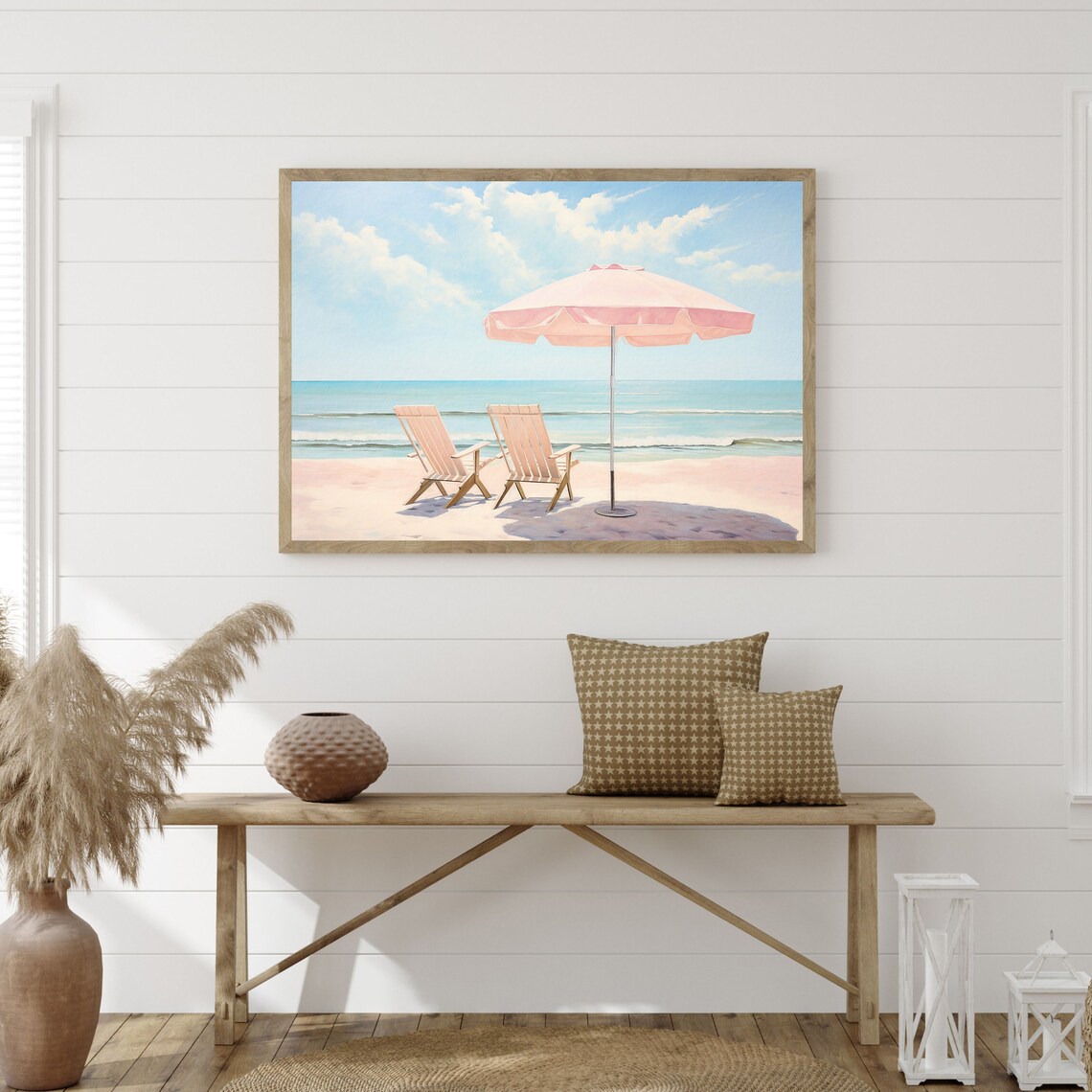 Retro Beach Minimalist Coastal Home Art Print - Image 3