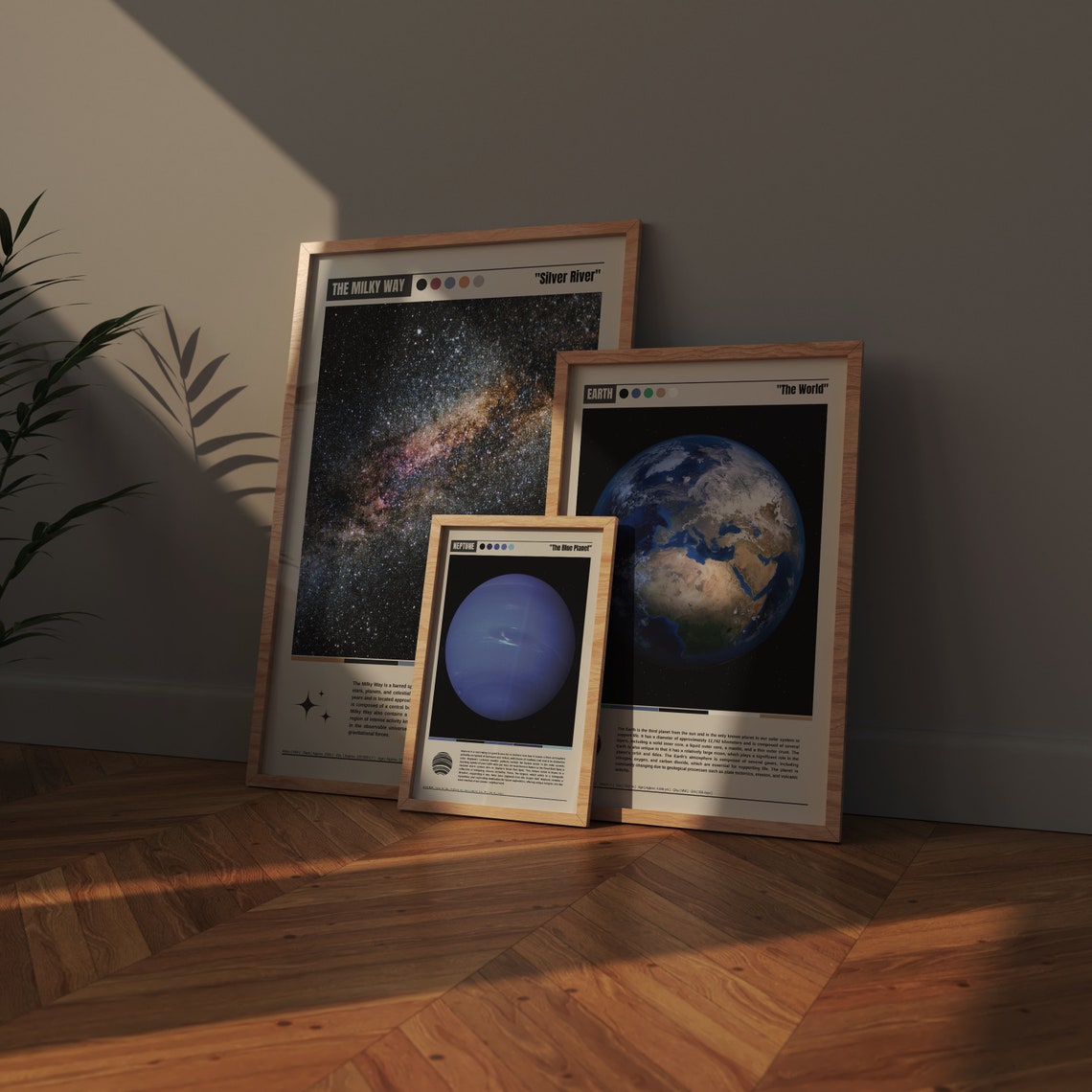 Neptune The Blue Planet Ice Giant Full Disc Space Photo Poster - Image 4