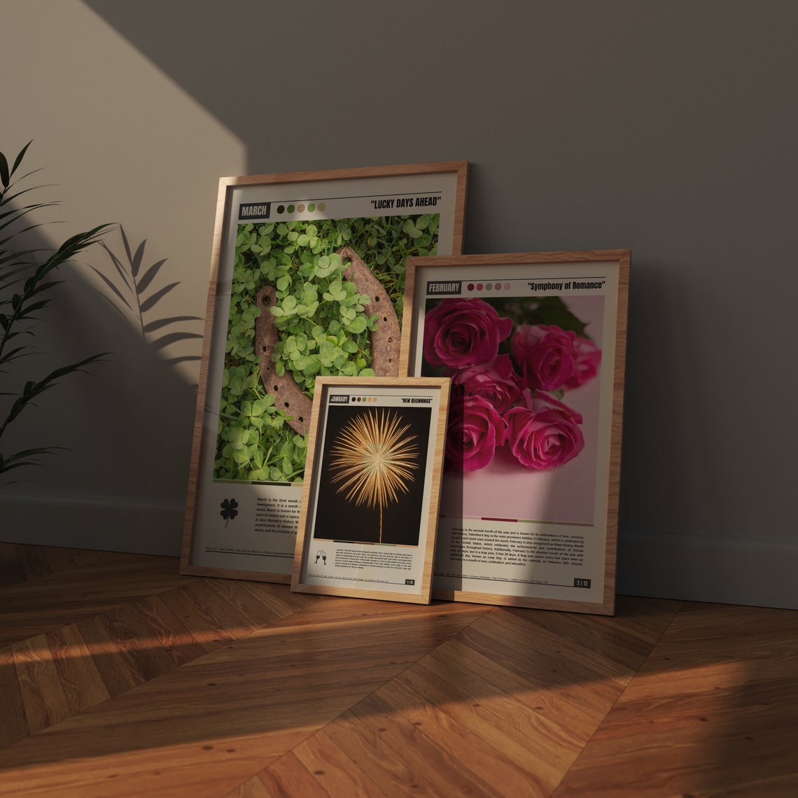 January New Beginnings Golden Night Fireworks Celebration Poster - Image 4