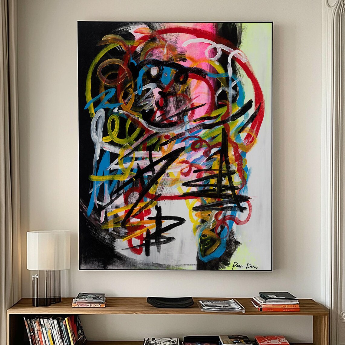 Hues Of Strength by Ron Deri, Abstract Art Print