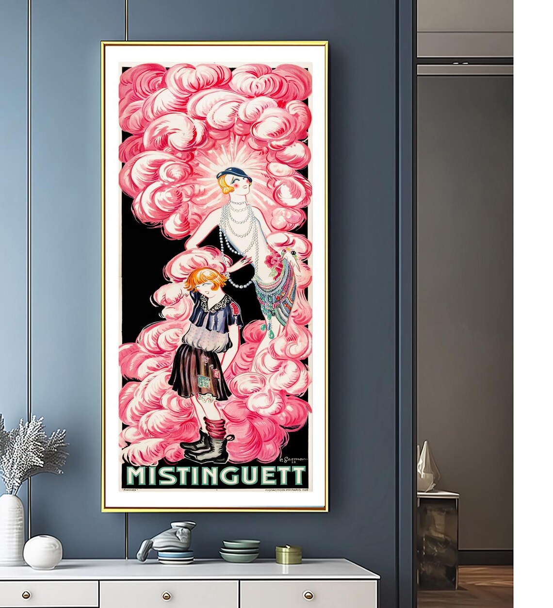 Mistinguett Vintage Celebrity Travel Poster - Image 2