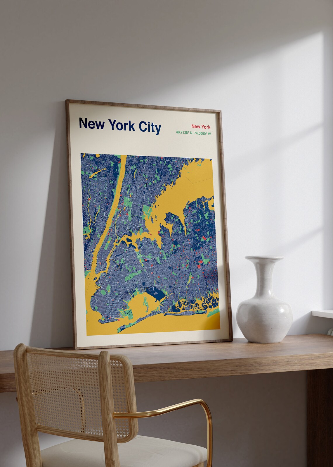 New York City Map Poster, Street Map Decor - Image 2