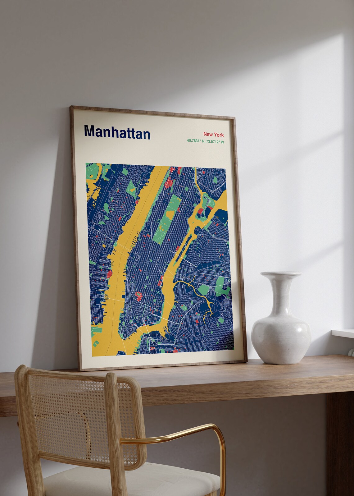 Manhattan Map Print, New York Travel Poster - Image 2