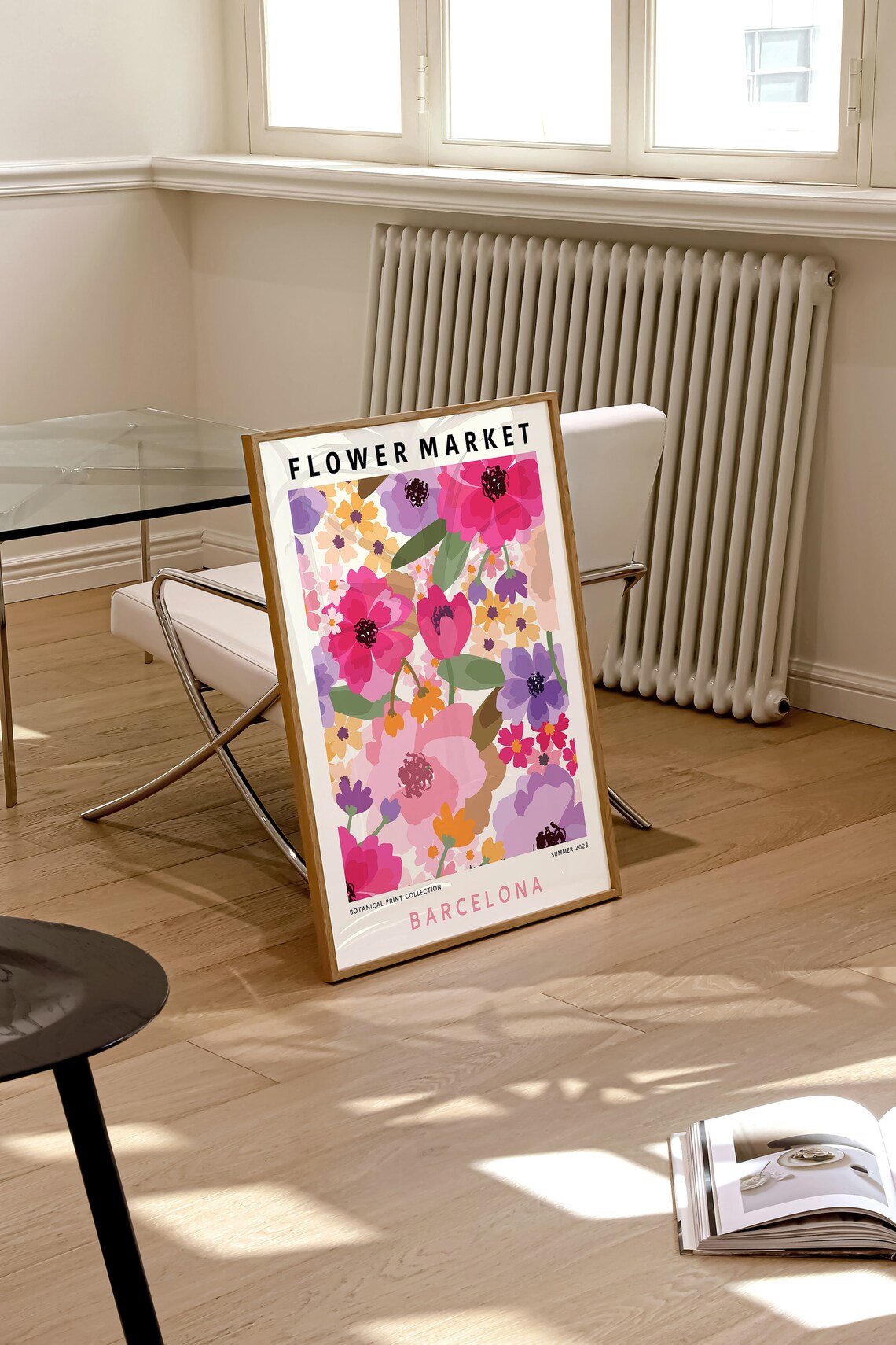 Barcelona Flower Market Poster, Botanical Art Print - Image 3