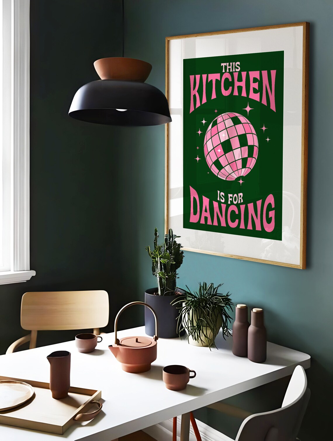 This Kitchen Is For Dancing Retro Kitchen Poster - Image 2