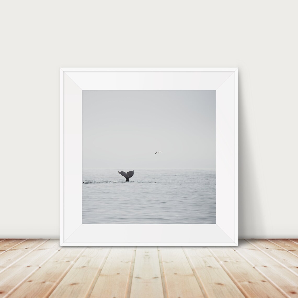 Humpback Whale Tail Print Pacific Ocean Photography Coast