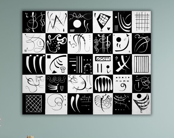 Wassily Kandinsky Art Kandinsky Thirty Painting Wall Art Modern Wall Art Print Office Room Wall Decor Abstract Wall Art Print