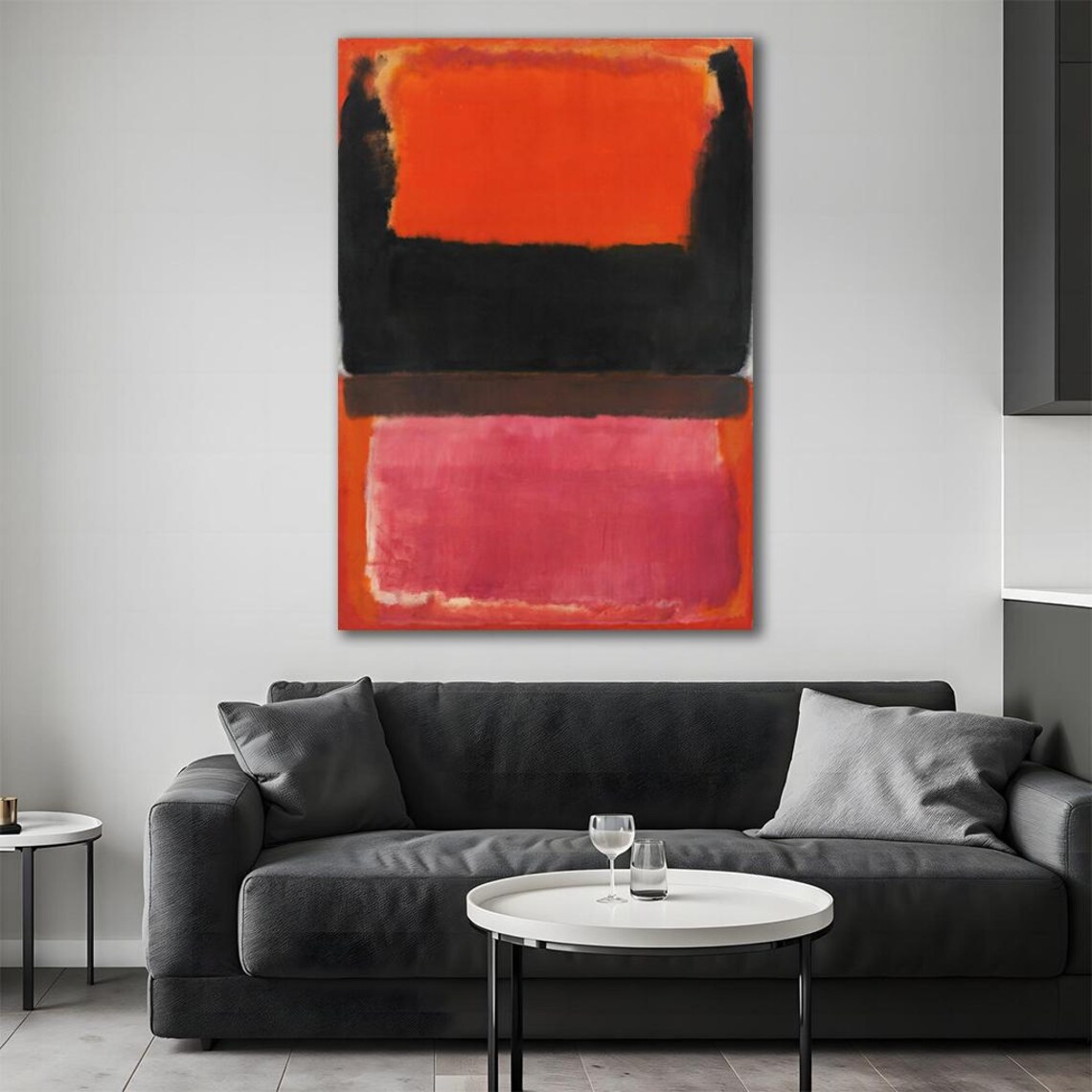 Abstract Expressionism Print Mark Rothko Art Wall Decor Framed Ready To Hang Mark Rothko Wall Art Room Decor Gift Idea - Image 4