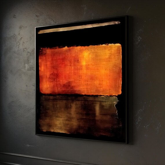 Abstract Mark Rothko Print Modern Wall Art Decor Rothko Painting Contemporary Minimalist Artwork Ready To Hang Artwork Gift Idea