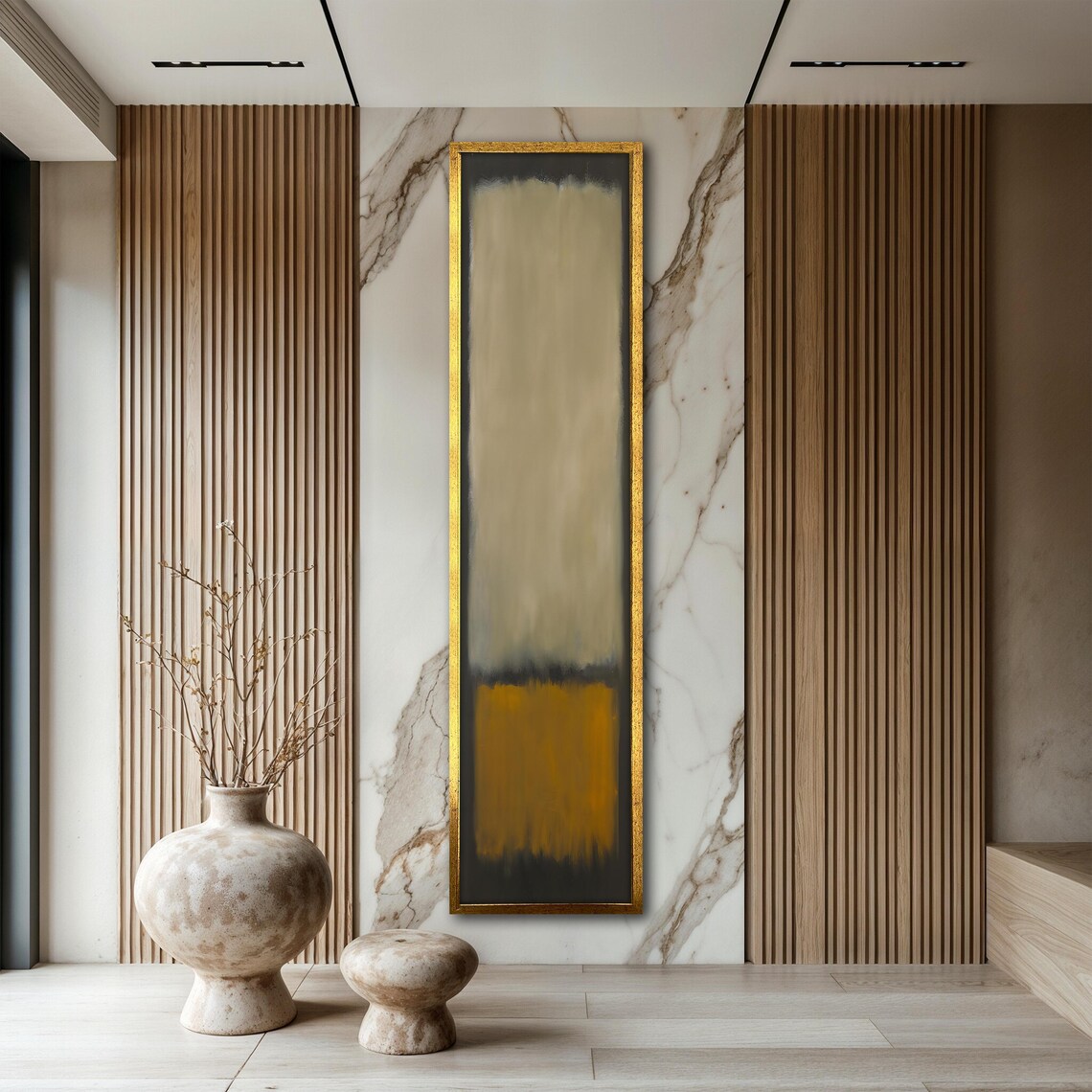 Mark Rothko Inspired Art Print Narrow Wall Art Abstract Rothko Vertical Painting Rothko Modern Home Decor Unique Gift