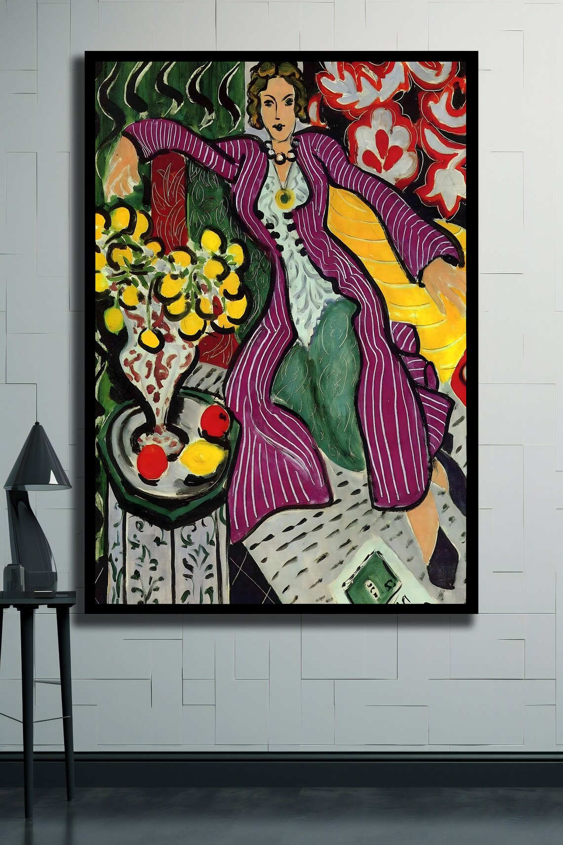 Matisse Woman In A Purple Coat Fauvist Reproduction Fine Art Poster - Image 4