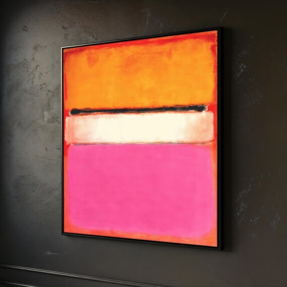 Mark Rothko Inspired Abstract Art Print Contemporary Art Ready To Hang Artwork Living Room Decor Rothko Painting Unique Gift