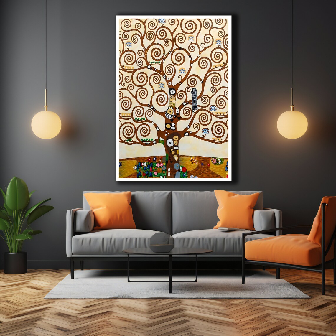 Large Mid Century Print Ready To Hang Artwork Housewarming Gift Room Decor Gift For Art Lover Artwork Wall Art Wall Decor - Image 3