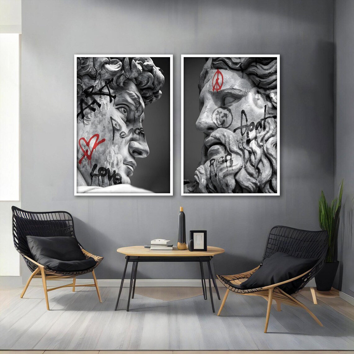 Graffiti Zeus Set, Urban Graffiti Decor - Image 3