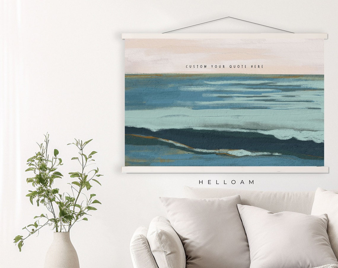 Custom Quote Print Custom Quote Framed Custom Bible Verse Print Coastal Wall Art Print Minimalist Wall Art Neutral Tones Print Coastal - Image 4