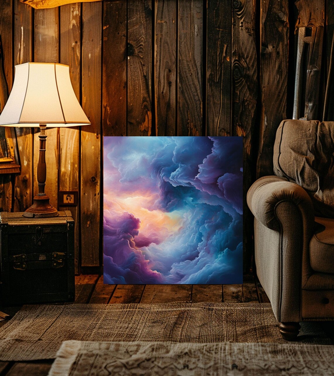 Dreamy Mystical Cloud Art Ethereal Skyscape Wall Decor Serene Art Dorm Decoration - Image 2