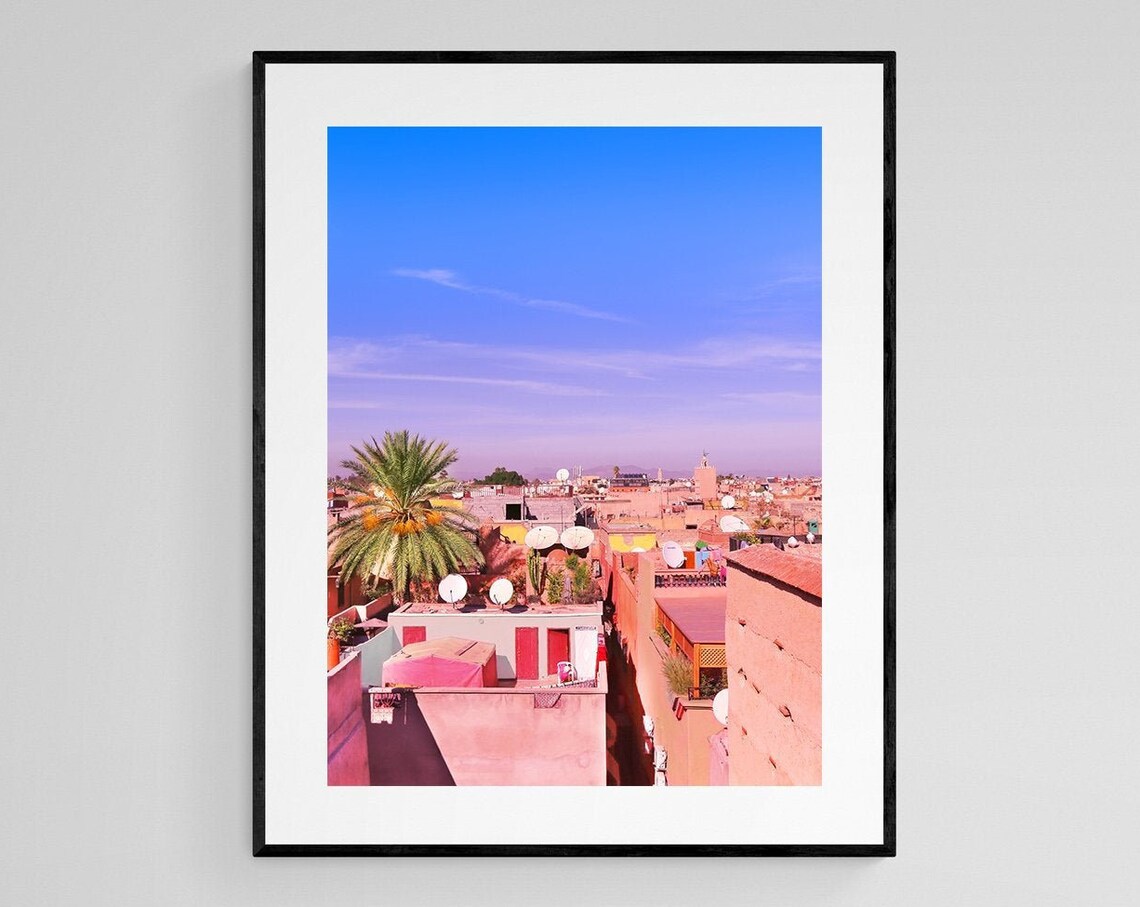 Morocco Travel Photography, Boho Living Room Decor