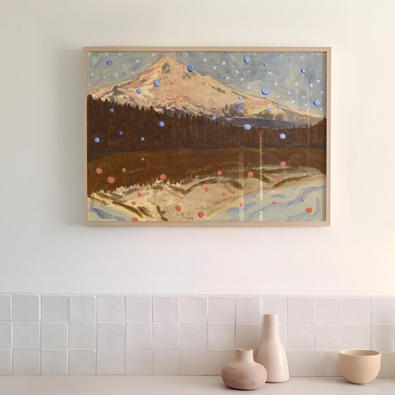 Mt Hood - Vintage Ski Art