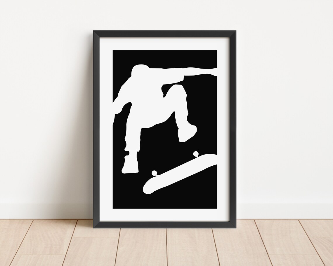 Skateboarding Wall Art, Tween Game Room Decor - Image 3