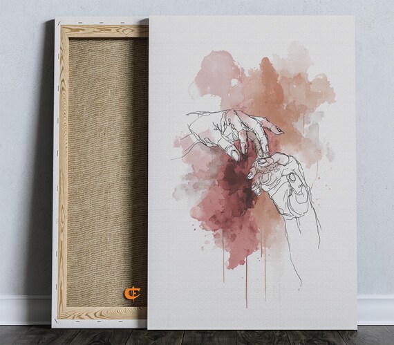 Modern Minimalist Line Art Abstract Wall Decor Earthy Tones Contemporary Home Elegant Watercolor Painting Print 1566