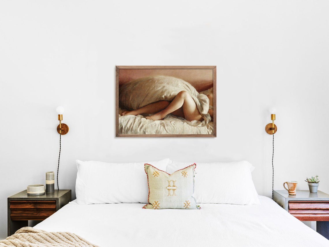 Vintage Afternoon Nap Nude Painting, Poster Print - Image 2