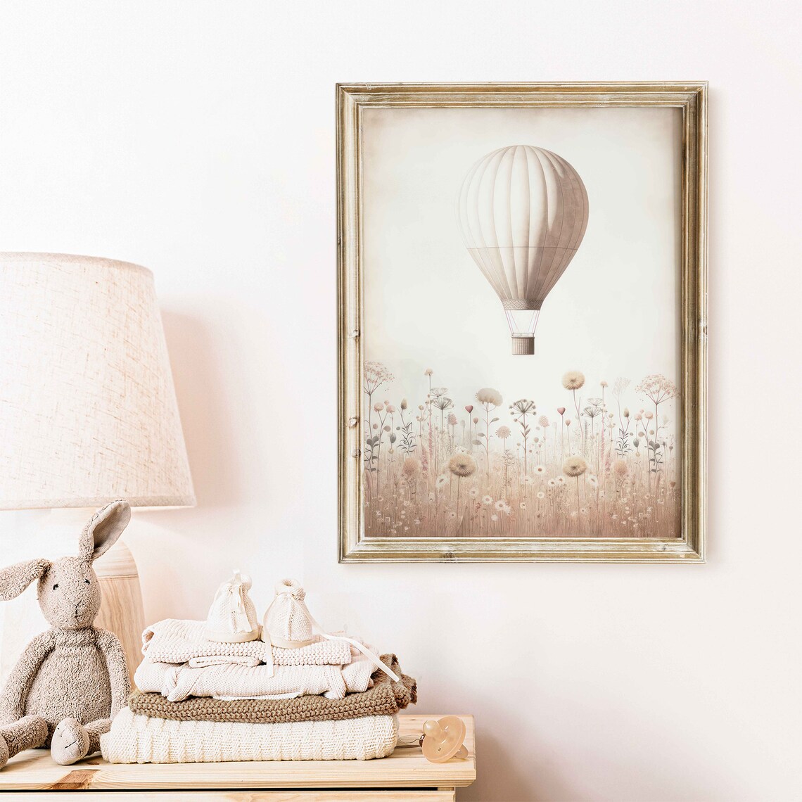 Hot Air Balloon Nursery Vintage Art Print - Image 2
