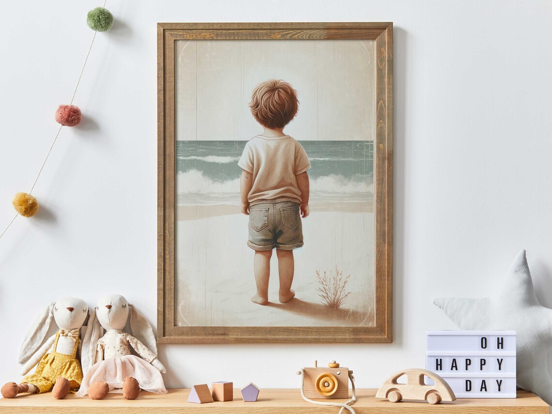 Beach Nursery Decor, Ocean Nursery Art Print