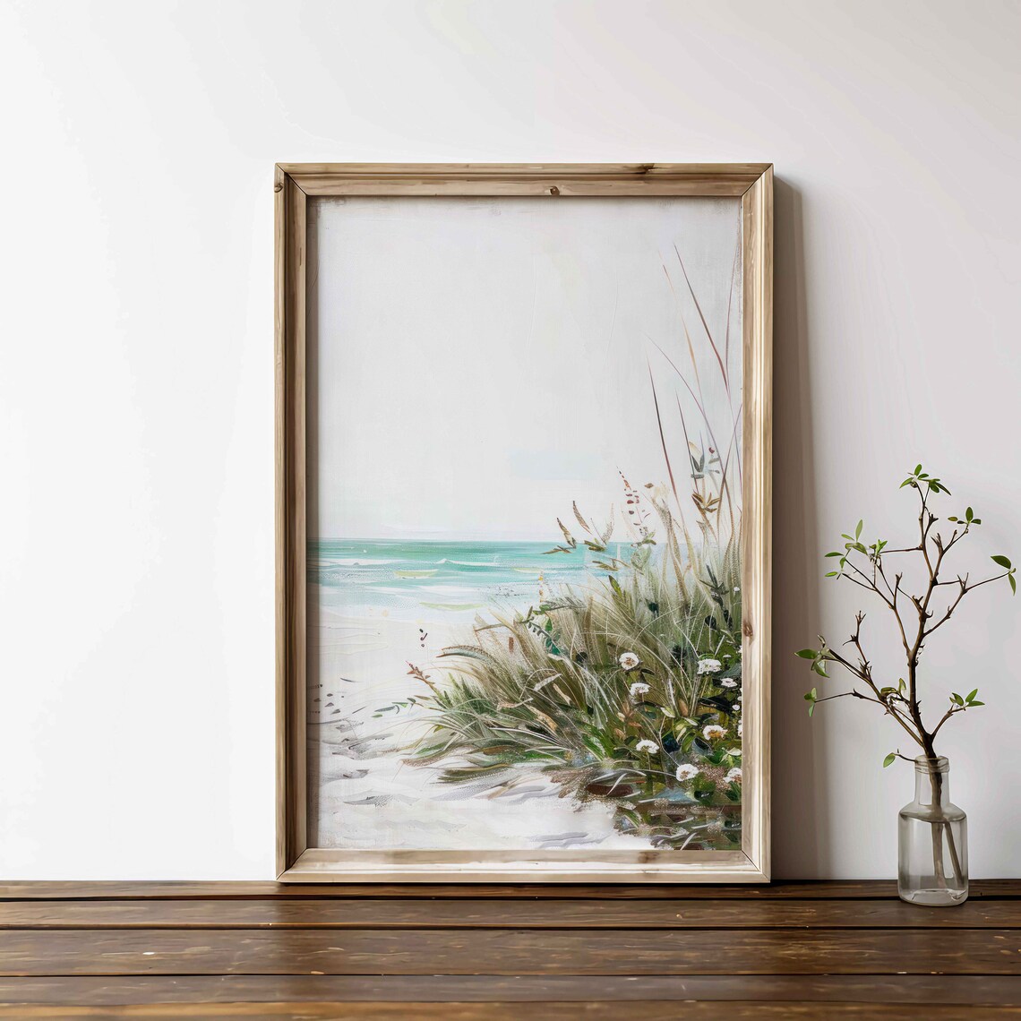 Serene Beach Coastal Home Decor Art Print