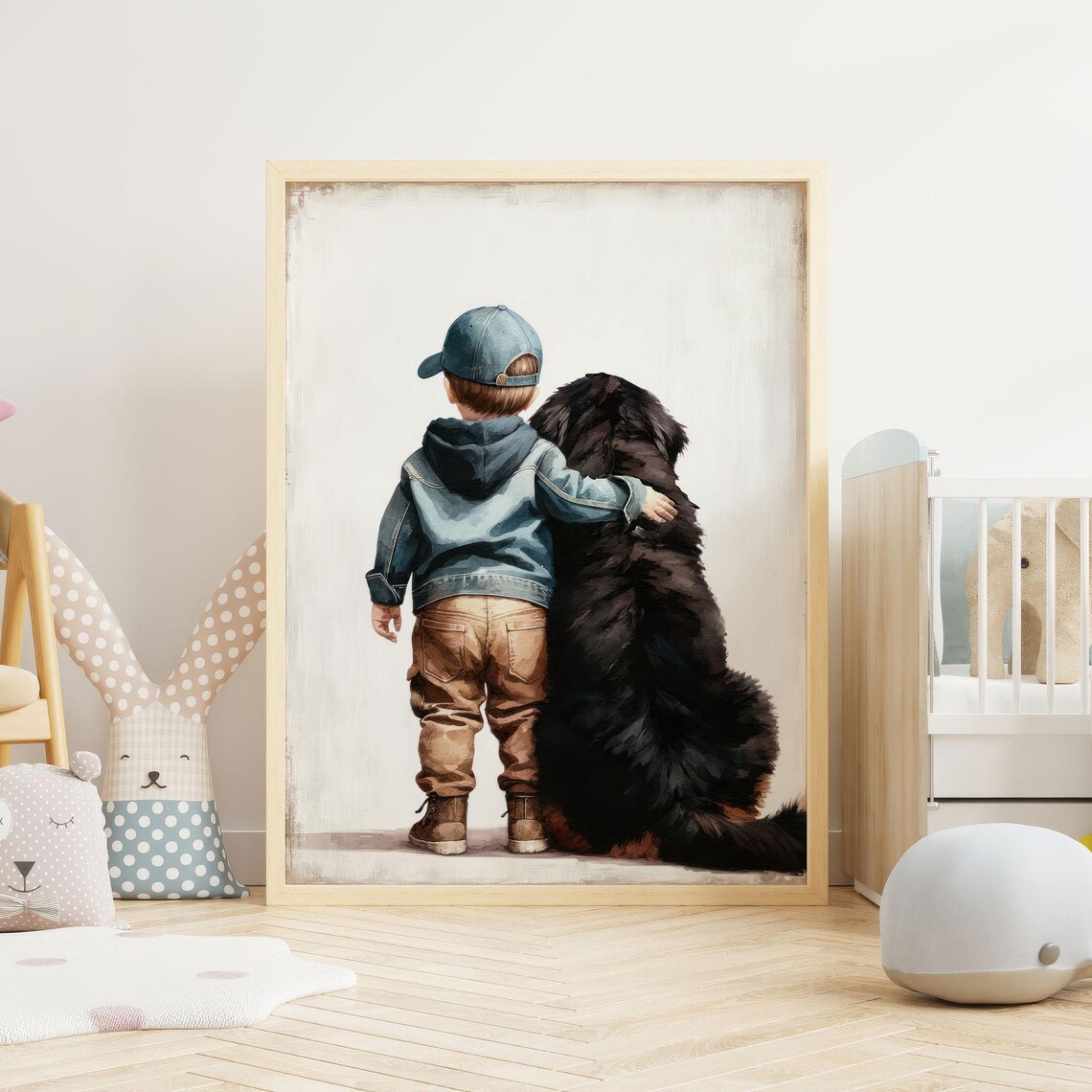 Bernese Mountain Dog Nursery Decor Art Print - Image 2