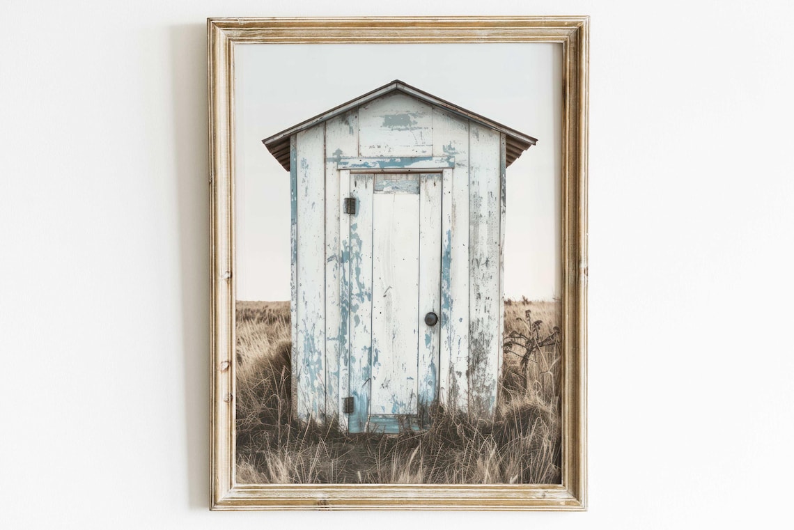 Old Shed Print, Rustic Farmhouse Wall Art