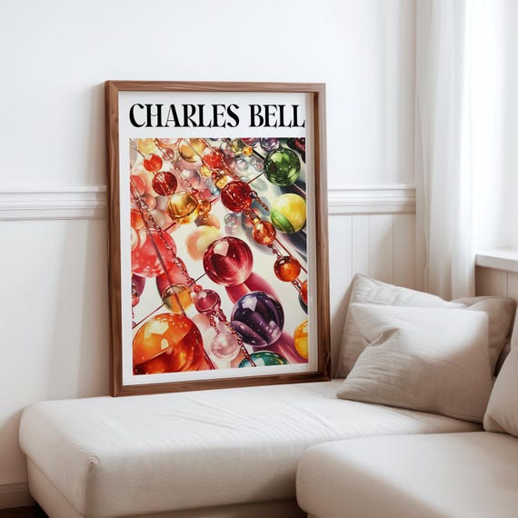 Charles Bell Inspired Photorealism Poster Vintage Gumball Print Colourful Retro Sweetshop Hyper Realistic Candy Machine 1980s