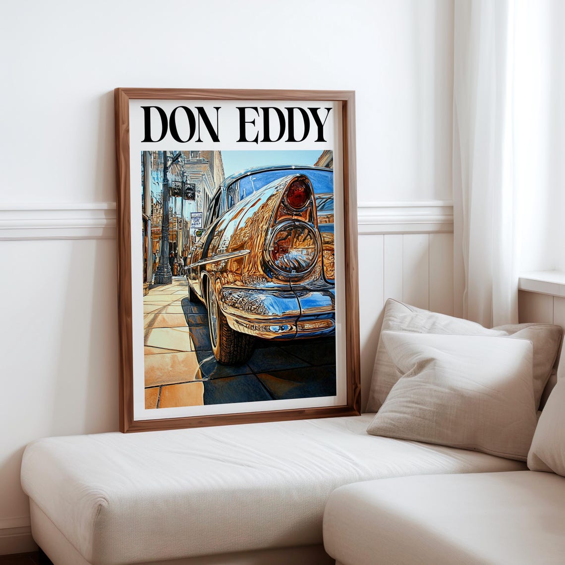 Don Eddy Style Chrome Classic Rear Quarter Taillight Street Poster