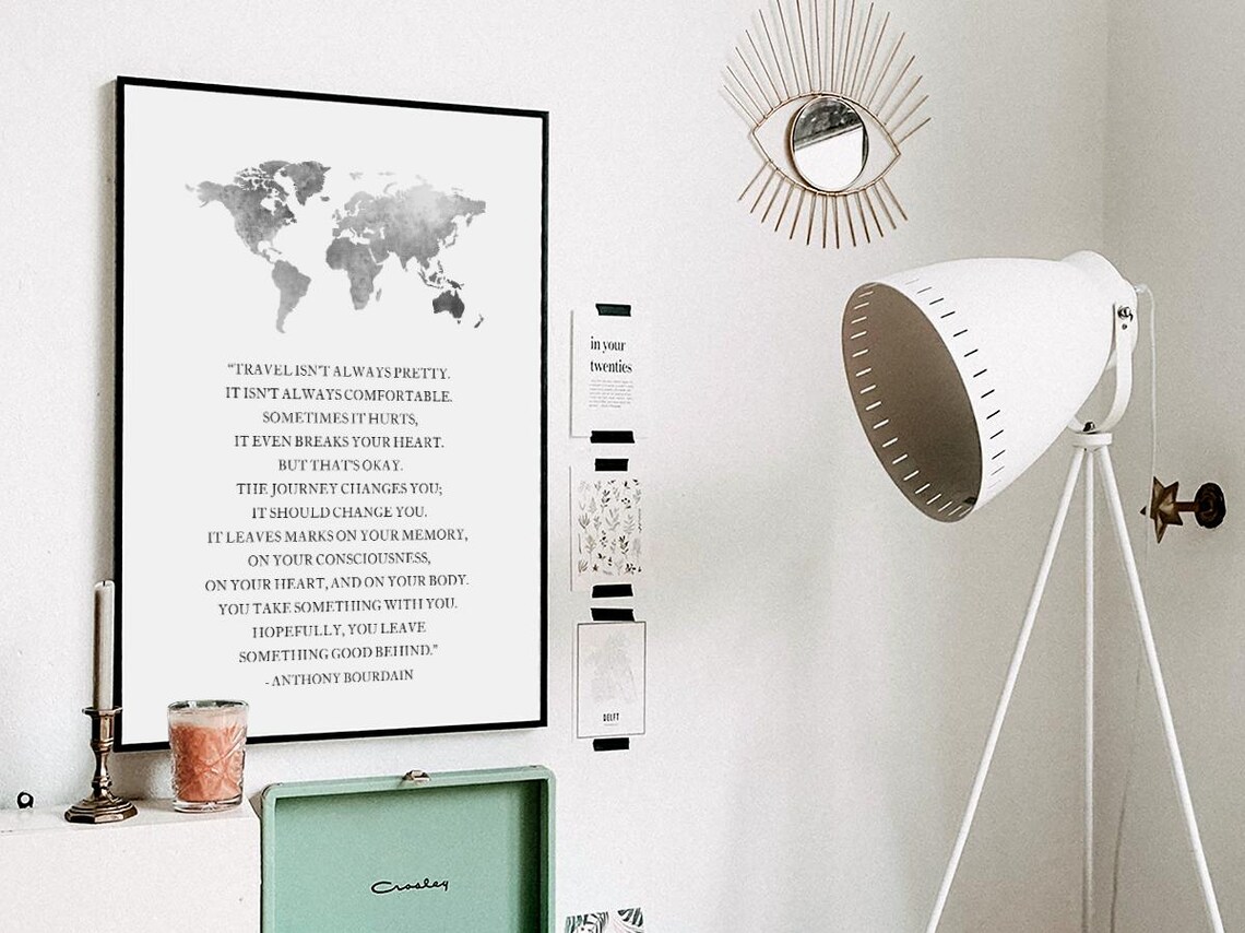 Travel Isn't Always Pretty Quote, Wanderlust Gift - Image 3