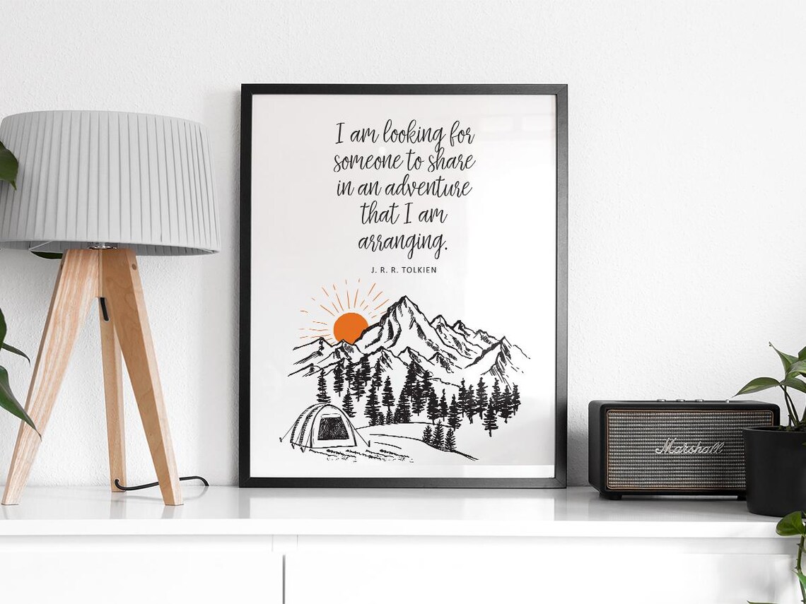 Adventure Literary Wall Art, Mountain Explorer Inspiration - Image 2