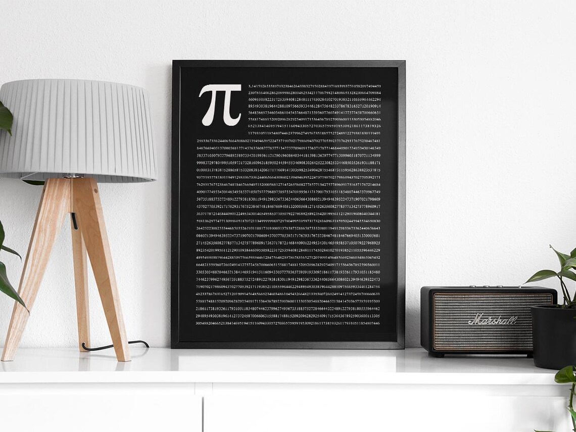Pi Value Mathematics Exact Decimal Value Art Print - Image 2